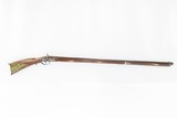 ANTIQUE Percussion Full-Stock KENTUCKY American Smoothbore LONG RIFLE .57 Maple Stripe Stock with GOLCHER LOCK! - 2 of 21