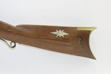 AMERICAN Antique .52 Caliber BUFFALO RIFLE Percussion Big Bore 1840s Hawken Mid-1800s Percussion Plains Rifle - 15 of 19