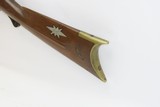 AMERICAN Antique .52 Caliber BUFFALO RIFLE Percussion Big Bore 1840s Hawken Mid-1800s Percussion Plains Rifle - 19 of 19