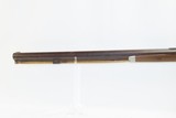 AMERICAN Antique .52 Caliber BUFFALO RIFLE Percussion Big Bore 1840s Hawken Mid-1800s Percussion Plains Rifle - 17 of 19