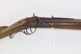 AMERICAN Antique .52 Caliber BUFFALO RIFLE Percussion Big Bore 1840s Hawken Mid-1800s Percussion Plains Rifle - 1 of 19