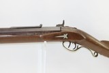 AMERICAN Antique .52 Caliber BUFFALO RIFLE Percussion Big Bore 1840s Hawken Mid-1800s Percussion Plains Rifle - 16 of 19