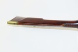 AMERICAN Antique Full Stock PERCUSSION Kentucky Style LONG RIFLE Mid-1800s Percussion Rifle in .40 Caliber - 9 of 17