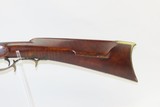 AMERICAN Antique Full Stock PERCUSSION Kentucky Style LONG RIFLE Mid-1800s Percussion Rifle in .40 Caliber - 13 of 17