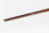 AMERICAN Antique Full Stock PERCUSSION Kentucky Style LONG RIFLE Mid-1800s Percussion Rifle in .40 Caliber - 15 of 17