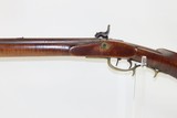 AMERICAN Antique Full Stock PERCUSSION Kentucky Style LONG RIFLE Mid-1800s Percussion Rifle in .40 Caliber - 14 of 17