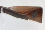 ENGRAVED and CARVED EUROPEAN Antique JAEGER Style .61 Cal. Percussion Rifle With Beautifully Carved Stag on the Underside of the Stock! - 16 of 20