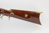 Antique SILVER INLAID Half-Stock .35 Caliber Percussion American LONG RIFLE Kentucky Style Long Rifle with German Silver Décor! - 13 of 17