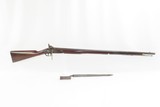 BRITISH 1781 Dated EAST INDIA COMPANY Marked PERCUSSION Conversion Musket JOHN GILL Marked with EIC Heart Logo and BAYONET! - 1 of 19