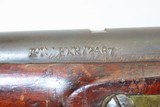 BRITISH 1781 Dated EAST INDIA COMPANY Marked PERCUSSION Conversion Musket JOHN GILL Marked with EIC Heart Logo and BAYONET! - 12 of 19