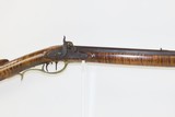 Antique A.S. JOY Marked Full-Stock .38 Cal. PERCUSSION American LONG RIFLE Kentucky Style Long Rifle Made in PITTSBURG, PENNSYLVANIA! - 2 of 20