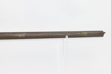 Antique BACK ACTION Half-Stock .38 Caliber Percussion American LONG RIFLE Kentucky Long Rifle with HENRY PARKER Lock! - 9 of 18