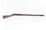 Antique BACK ACTION Half-Stock .38 Caliber Percussion American LONG RIFLE Kentucky Long Rifle with HENRY PARKER Lock! - 2 of 18