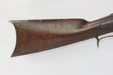 Antique BACK ACTION Half-Stock .38 Caliber Percussion American LONG RIFLE Kentucky Long Rifle with HENRY PARKER Lock! - 3 of 18