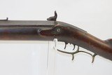 Antique BACK ACTION Half-Stock .38 Caliber Percussion American LONG RIFLE Kentucky Long Rifle with HENRY PARKER Lock! - 15 of 18