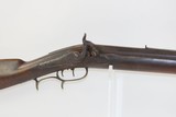 Antique BACK ACTION Half-Stock .38 Caliber Percussion American LONG RIFLE Kentucky Long Rifle with HENRY PARKER Lock! - 1 of 18