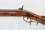 Antique S. SMALL Marked Half-Stock .40 Cal. Percussion American LONG RIFLE PENNSYLVANIA Style OHIO Made Long Rifle! - 15 of 18
