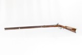 Antique S. SMALL Marked Half-Stock .40 Cal. Percussion American LONG RIFLE PENNSYLVANIA Style OHIO Made Long Rifle! - 13 of 18