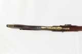 JOHN SOWERS Antique FLINTLOCK American Full Stock LONG RIFLENice, Striped Maple Stock w Brass Hardware! - 5 of 16