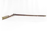 JOHN SOWERS Antique FLINTLOCK American Full Stock LONG RIFLENice, Striped Maple Stock w Brass Hardware! - 1 of 16