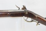 JOHN SOWERS Antique FLINTLOCK American Full Stock LONG RIFLENice, Striped Maple Stock w Brass Hardware! - 13 of 16