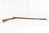 Antique BACK ACTION Half Stock PERCUSSION Long Rifle with H. GANO & Co Lock Kentucky Style Long Rifle Made Circa 1850! - 2 of 20