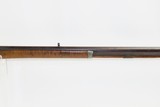 Antique BACK ACTION Half Stock PERCUSSION Long Rifle with H. GANO & Co Lock Kentucky Style Long Rifle Made Circa 1850! - 5 of 20