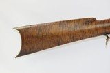 Antique BACK ACTION Half Stock PERCUSSION Long Rifle with H. GANO & Co Lock Kentucky Style Long Rifle Made Circa 1850! - 3 of 20