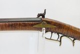 Antique BACK ACTION Half Stock PERCUSSION Long Rifle with H. GANO & Co Lock Kentucky Style Long Rifle Made Circa 1850! - 16 of 20