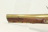 ANTIQUE Brass KETLAND FLINTLOCK Belt Pistol London Proofed Defensive Pistol - 17 of 17