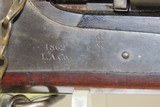DELUXE Richard JACKSON Snider-Enfield TRAPDOOR Infantry Rifle .577 Antique
British Snider-Enfield Conversion Marked 1862/L.A. Co. - 7 of 24