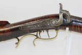 BEAUTIFUL Striped Maple Stock “KENTUCKY” Long Rifle .30 Caliber Antique Small Caliber “Squirrel Rifle” with JOSEPH MANTON LOCK! - 4 of 19