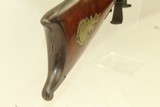 Nice ENGRAVED Schuetzen Percussion TARGET RIFLE 19th Century Long Range Competition Style Rifle - 8 of 23
