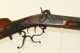 Nice ENGRAVED Schuetzen Percussion TARGET RIFLE 19th Century Long Range Competition Style Rifle - 5 of 23
