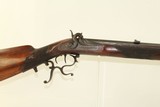 Nice ENGRAVED Schuetzen Percussion TARGET RIFLE 19th Century Long Range Competition Style Rifle - 2 of 23