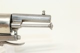 TINY 6-Shot GERMAN Antique .22 Short Double Action Pocket Revolver Late-1800s Folding Trigger Mid-19th European Sidearm - 16 of 16