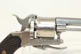 TINY 6-Shot GERMAN Antique .22 Short Double Action Pocket Revolver Late-1800s Folding Trigger Mid-19th European Sidearm - 15 of 16