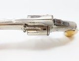 MERWIN & HULBERT Antique .38 S&W Revolver NICKEL IVORY Holster Folding Hammer With “JR” Initialed Leather Holster! - 12 of 23