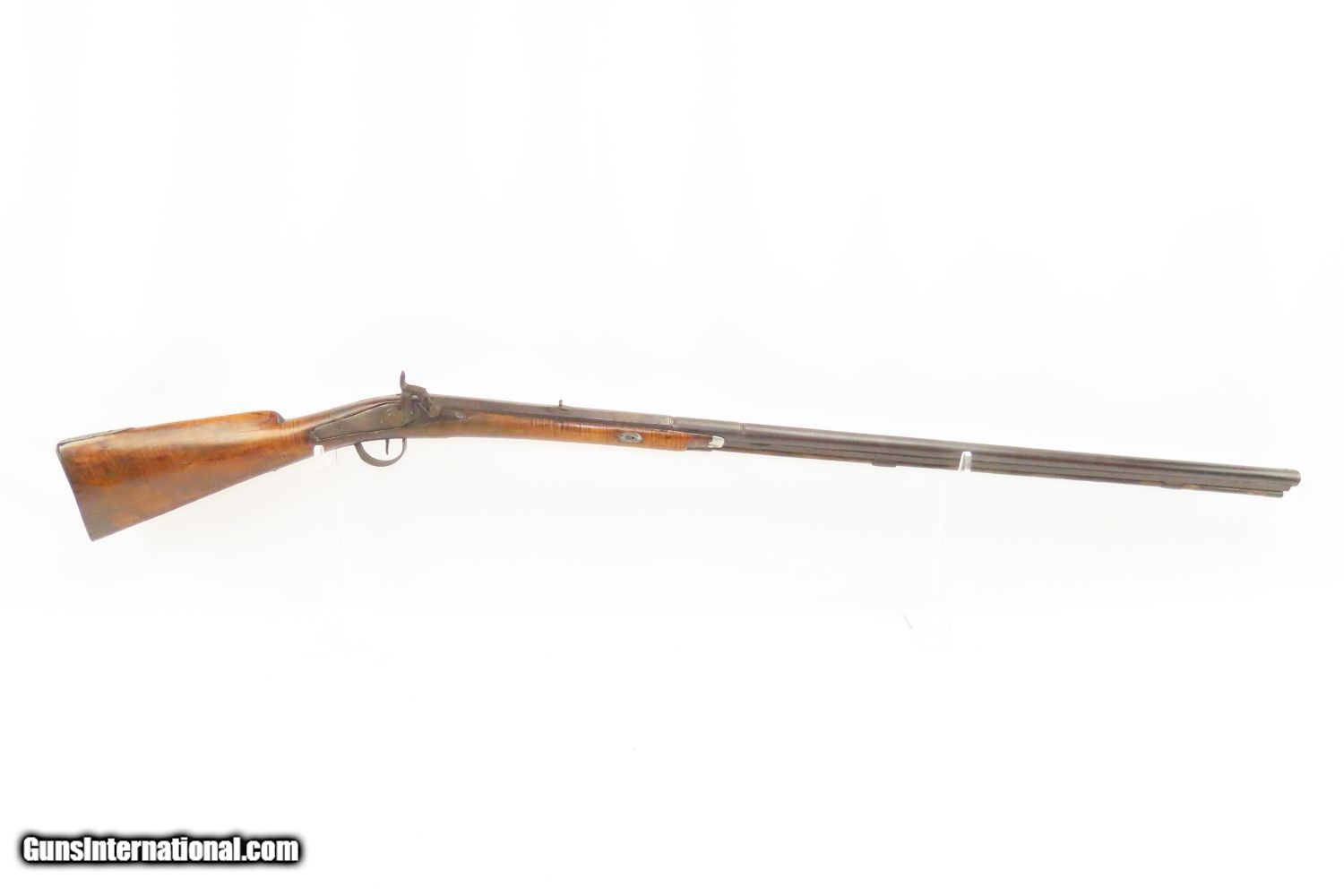 IRON MOUNTED SOUTHERN Antique LONG RIFLE Smoothbore .49 Caliber HUNTING ...