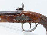 EUROPEAN Antique ENGRAVED Large Bore “Manstopper” BELT Pistol 1830s Belgian Made Self-defense Pistol! - 15 of 16