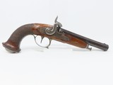 EUROPEAN Antique ENGRAVED Large Bore “Manstopper” BELT Pistol 1830s Belgian Made Self-defense Pistol! - 1 of 16