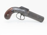 ANTIQUE Allen & Thurber WORCHESTER PERIOD Bar Hammer PEPPERBOX Revolver First American Double Action Revolving Pistol - 12 of 15