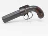 ANTIQUE Allen & Thurber WORCHESTER PERIOD Bar Hammer PEPPERBOX Revolver First American Double Action Revolving Pistol - 2 of 15