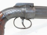 ANTIQUE Allen & Thurber WORCHESTER PERIOD Bar Hammer PEPPERBOX Revolver First American Double Action Revolving Pistol - 14 of 15