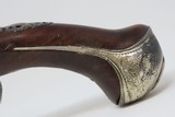 BALOCHE of PARIS Antique SILVER Mounted FLINTLOCK Officer’s PISTOL 18th Century “1st French Colonial Empire” Flintlock Pistol - 15 of 17