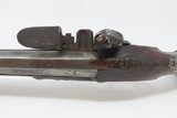BALOCHE of PARIS Antique SILVER Mounted FLINTLOCK Officer’s PISTOL 18th Century “1st French Colonial Empire” Flintlock Pistol - 10 of 17