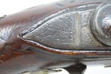 BALOCHE of PARIS Antique SILVER Mounted FLINTLOCK Officer’s PISTOL 18th Century “1st French Colonial Empire” Flintlock Pistol - 13 of 17