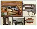 ABOLITIONIST Inscribed GUSTAVE YOUNG Engraved Cased Colt 1849 Pocket Revolver - 1 of 25