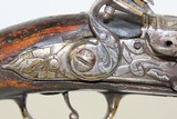 ORNATE Antique FLINTLOCK Belt Pistol Pirate Colonial European .67 Caliber 18th Century Fighting Pistol! - 5 of 17