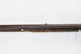 ANTIQUE American HEAVY BARREL Half Stock LONG RIFLE PATCH BOX Plains RifleDouble Set Trigger Rifle with Nice Striped Maple Stock! - 16 of 17